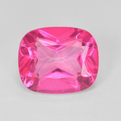 6.33ct 天然 中粉红色 黄玉, 软垫, VVS