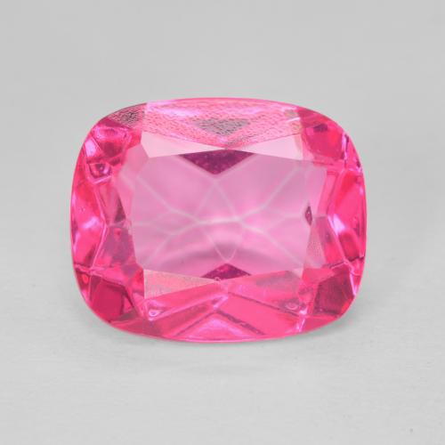 6.31ct 天然 深洋红色 黄玉, 软垫, VVS