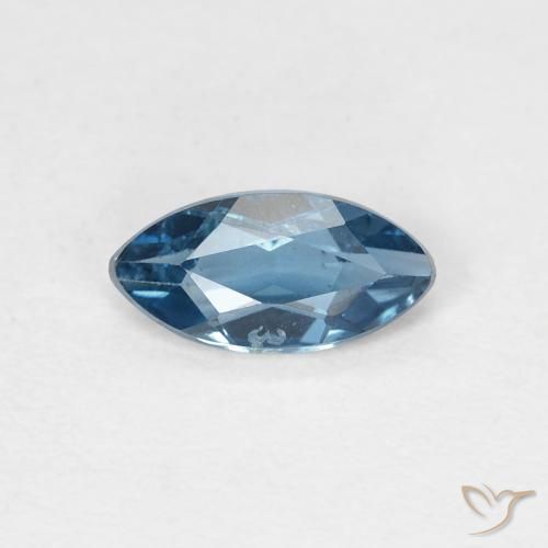 0.56ct 天然 蓝色 黄玉, 榄尖形, VS