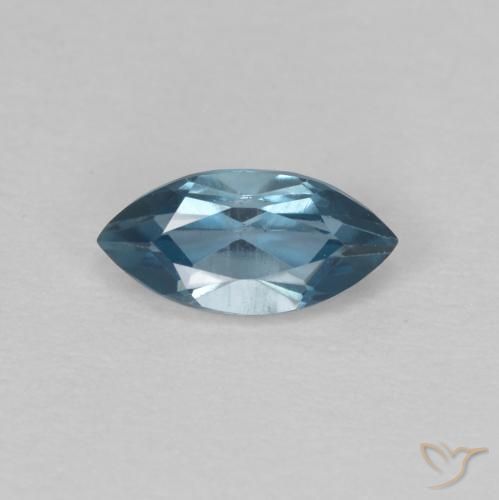 0.52ct 天然 蓝色 黄玉, 榄尖形, VVS
