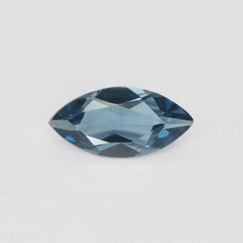 0.55ct 天然 蓝色 黄玉, 榄尖形, VS