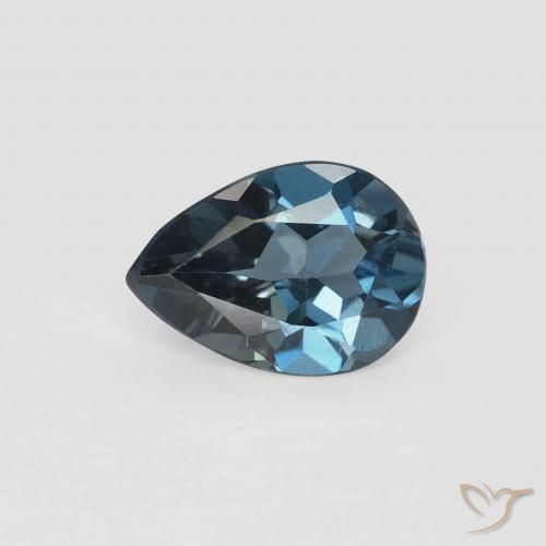 0.71ct 天然 蓝色 黄玉, 梨形, VVS-VS