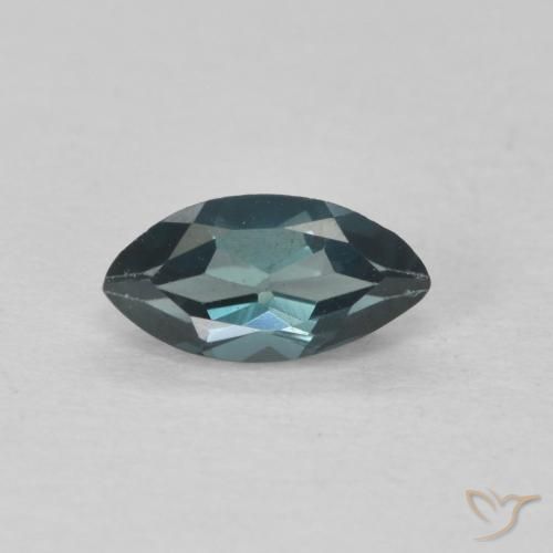 0.52ct 天然 蓝色 黄玉, 榄尖形, VVS-VS