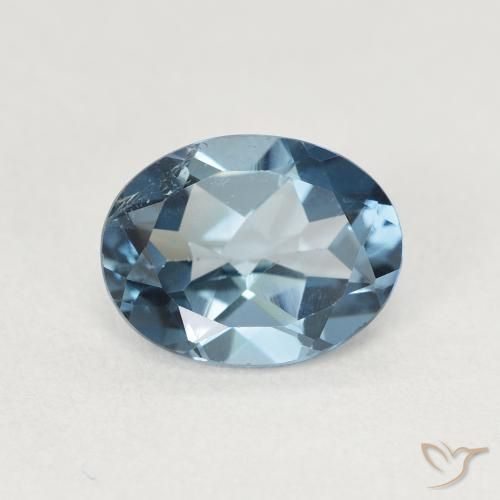 2.23ct 天然 蓝色 黄玉, 椭圆形, VS