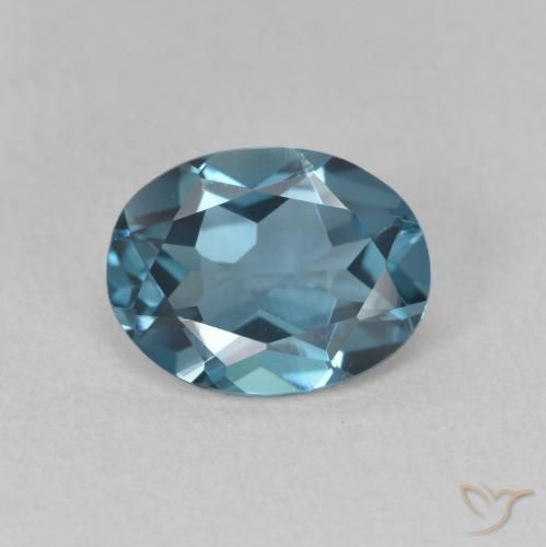 2.09ct 天然 蓝色 黄玉, 椭圆形, VVS-VS