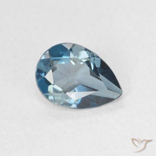 0.85克拉天然黄玉，梨形，VVS