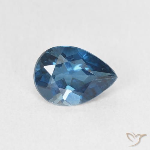 0.81ct 天然 蓝色 黄玉, 梨形, VVS-VS