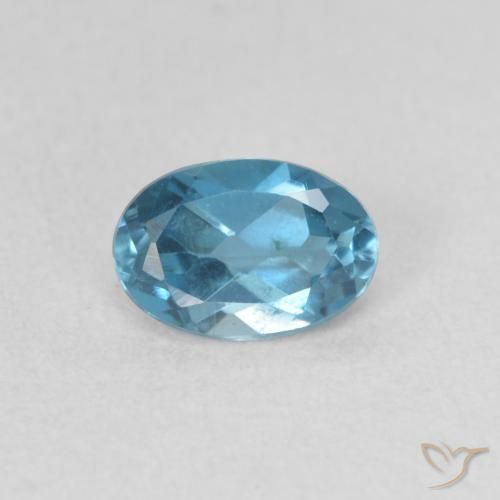 0.53ct 天然 蓝色 黄玉, 椭圆形, VVS-VS