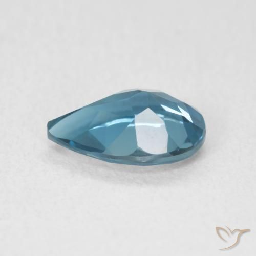 0.73克拉天然黄玉，梨形，VVS-VS