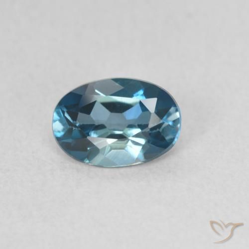 0.53ct 天然 蓝色 黄玉, 椭圆形, VS