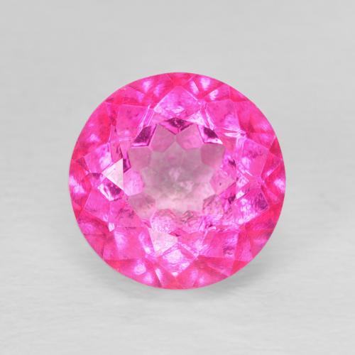 4.03ct 天然 深粉色 黄玉, 圆形的, VVS-VS