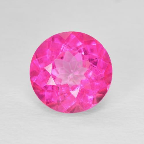 3.49ct 天然 深粉色 黄玉, 圆形的, VVS-VS