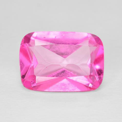 8.17ct 天然 深洋红色 黄玉, 软垫, VVS-VS