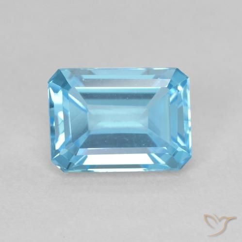 2.04ct 天然 瑞士蓝 黄玉, 祖母绿式切割, VVS-VS