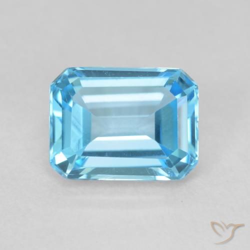 2.09ct 天然 瑞士蓝 黄玉, 祖母绿式切割, VVS