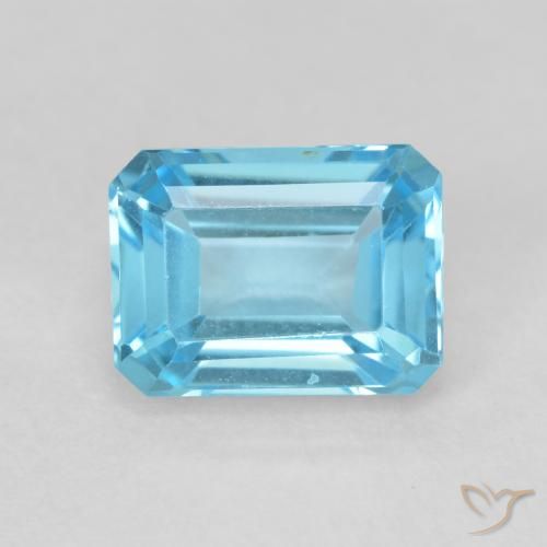 2.19ct 天然 瑞士蓝 黄玉, 祖母绿式切割, VVS