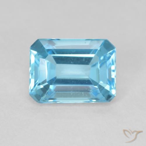 2.02ct 天然 瑞士蓝 黄玉, 祖母绿式切割, VVS