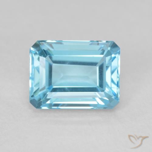 2.24ct 天然 瑞士蓝 黄玉, 祖母绿式切割, VVS