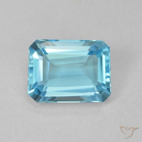 2.04ct 天然 瑞士蓝 黄玉, 祖母绿式切割, VVS