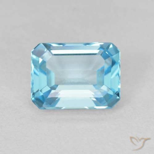 2.20ct 天然 瑞士蓝 黄玉, 祖母绿式切割, VVS