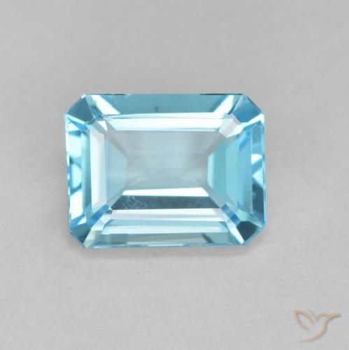 1.95ct 天然 瑞士蓝 黄玉, 祖母绿式切割, VVS