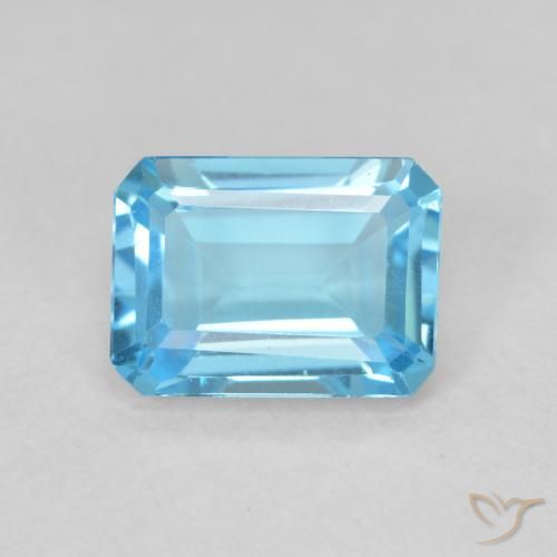 1.83ct 天然 瑞士蓝 黄玉, 祖母绿式切割, VVS-VS