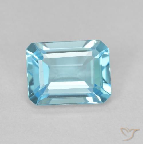 1.94ct 天然 浅蓝色 黄玉, 祖母绿式切割, VVS-VS