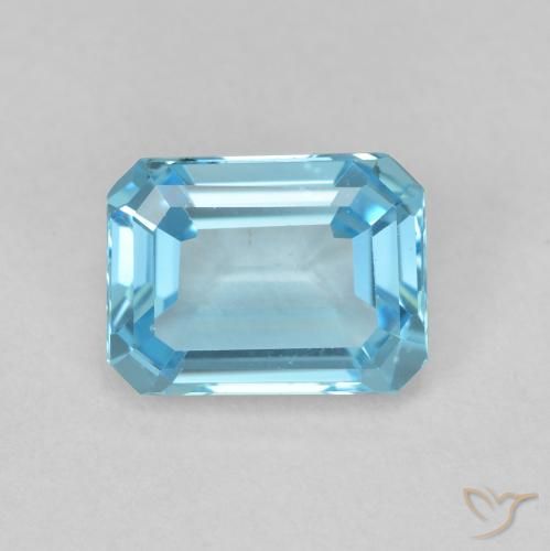 2.00ct 天然 瑞士蓝 黄玉, 祖母绿式切割, VVS-VS