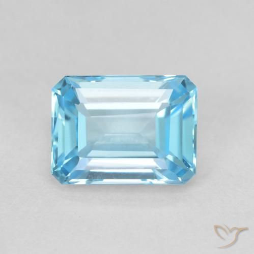 2.04ct 天然 瑞士蓝 黄玉, 祖母绿式切割, VVS