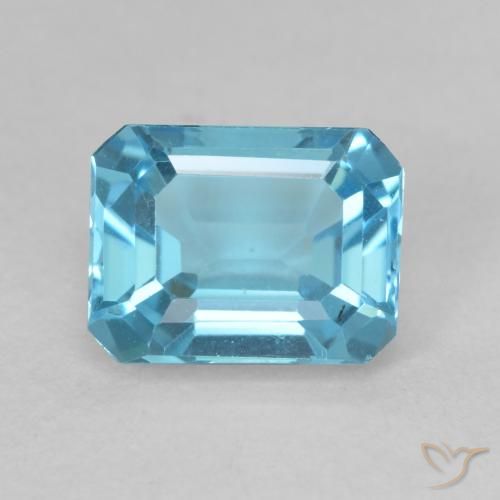 2.19ct 天然 瑞士蓝 黄玉, 祖母绿式切割, VVS