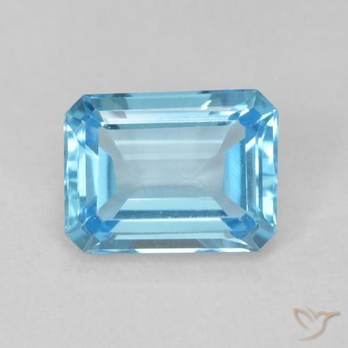 1.77ct 天然 瑞士蓝 黄玉, 祖母绿式切割, VVS