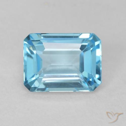 1.91ct 天然 瑞士蓝 黄玉, 祖母绿式切割, VVS