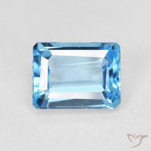 2.31ct 天然 瑞士蓝 黄玉, 祖母绿式切割, VVS