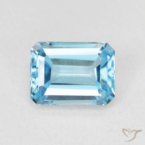 2.09ct 天然 瑞士蓝 黄玉, 祖母绿式切割, VVS