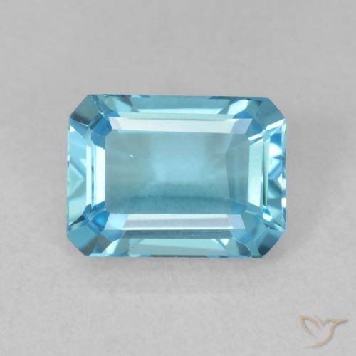 1.89ct 天然 瑞士蓝 黄玉, 祖母绿式切割, VVS