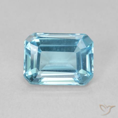1.78ct 天然 瑞士蓝 黄玉, 祖母绿式切割, VVS