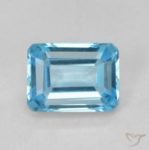 2.00ct 天然 瑞士蓝 黄玉, 祖母绿式切割, VVS-VS