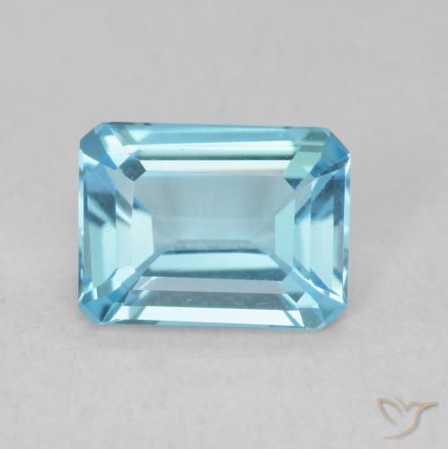 1.70ct 天然 瑞士蓝 黄玉, 祖母绿式切割, VVS-VS