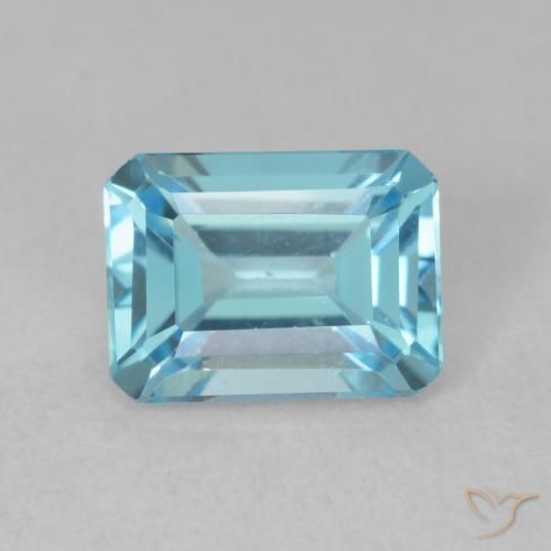 1.88ct 天然 瑞士蓝 黄玉, 祖母绿式切割, VVS-VS