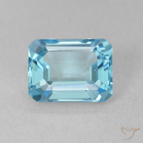 1.93ct 天然 瑞士蓝 黄玉, 祖母绿式切割, VVS-VS