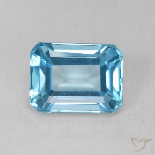 2.04ct 天然 瑞士蓝 黄玉, 祖母绿式切割, VVS-VS
