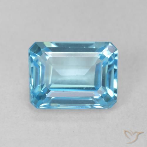 2.05ct 天然 瑞士蓝 黄玉, 祖母绿式切割, VVS-VS