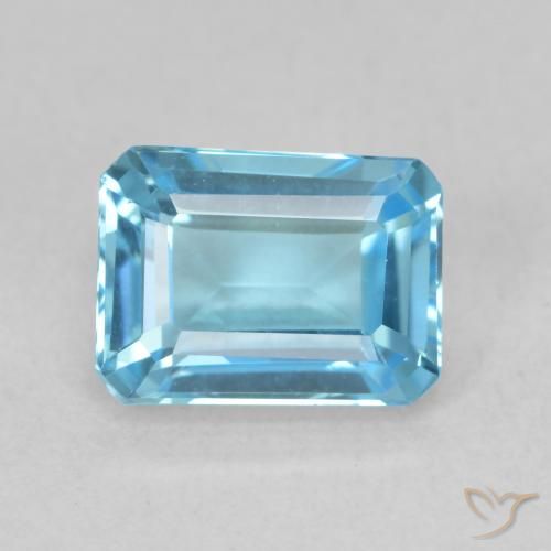 2.09ct 天然 瑞士蓝 黄玉, 祖母绿式切割, VVS