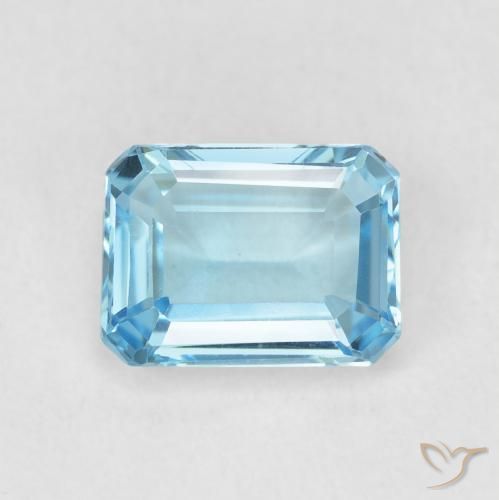 1.80ct 天然 瑞士蓝 黄玉, 祖母绿式切割, VVS