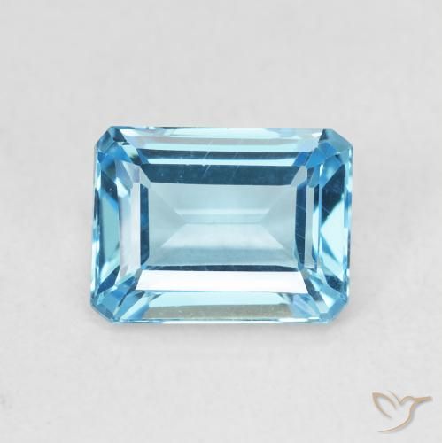 1.99ct 天然 瑞士蓝 黄玉, 祖母绿式切割, VVS