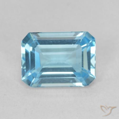 1.81ct 天然 瑞士蓝 黄玉, 祖母绿式切割, VVS