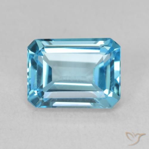 1.99ct 天然 瑞士蓝 黄玉, 祖母绿式切割, VVS