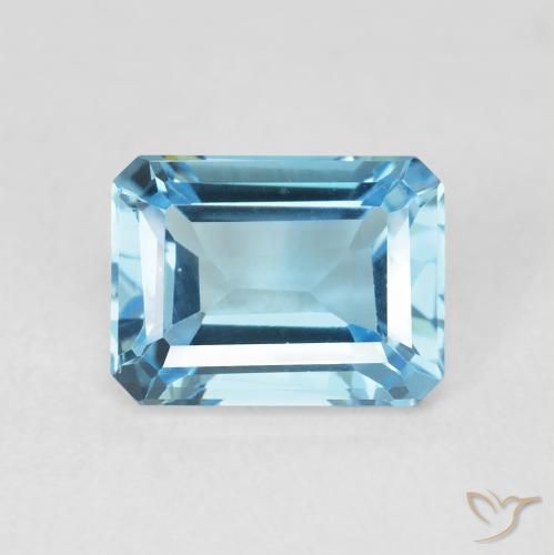 2.06ct 天然 瑞士蓝 黄玉, 祖母绿式切割, VVS