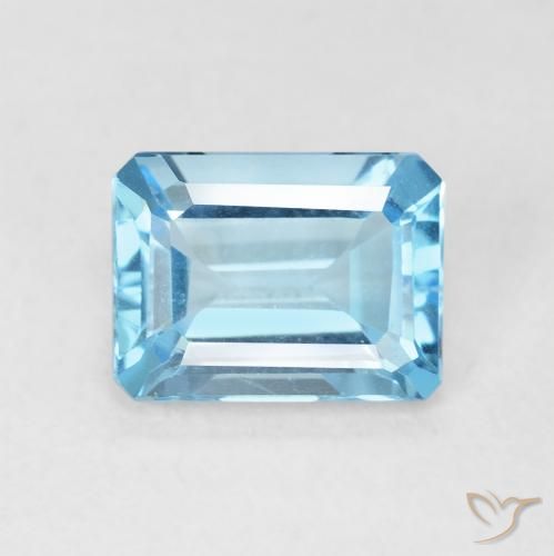 1.79ct 天然 瑞士蓝 黄玉, 祖母绿式切割, VVS