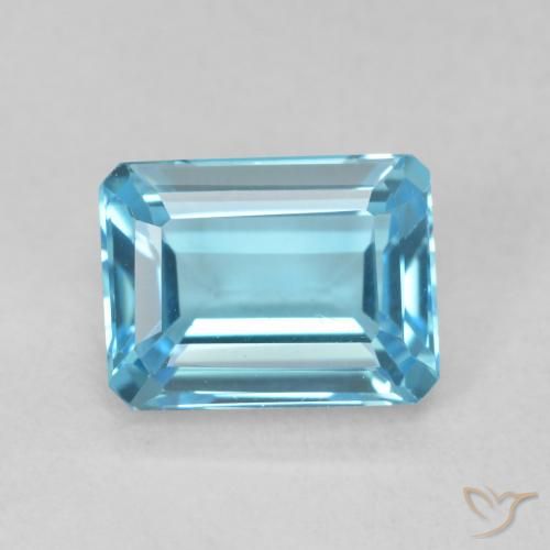 2.06ct 天然 瑞士蓝 黄玉, 祖母绿式切割, VVS